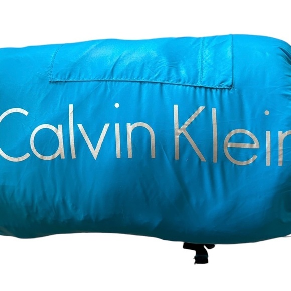 Calvin Klein Packable Premium Down Lightweight Puffer Coat Blue Sz XL Travel - Picture 6 of 8